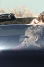 JORDYN JONES Out in Her Pink Lambo in West Hollywood 08/03/2022