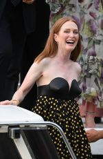 JULIANNE MOORE Leaves Excelsior Hotel in Venice 08/30/2022