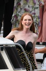 JULIANNE MOORE Leaves Excelsior Hotel in Venice 08/30/2022