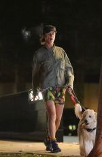 JULIETTE LEWIS Out with Her Dogs in Hollywood 08/26/2022