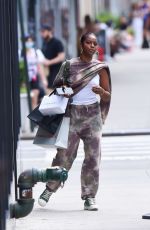 JUSTINE SKYE Out Shopping in New York 08/17/2022