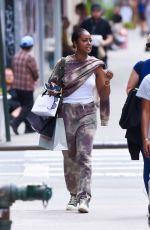JUSTINE SKYE Out Shopping in New York 08/17/2022
