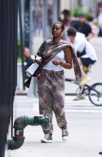 JUSTINE SKYE Out Shopping in New York 08/17/2022
