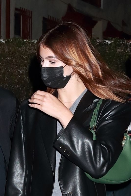 KAIA GERBER Arrives at a Party in West Hollywood 08//28/2022