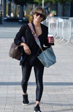 KAREN HAUER Leaves Media City in Salford 08/19/2022