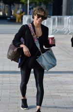 KAREN HAUER Leaves Media City in Salford 08/19/2022