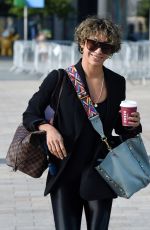 KAREN HAUER Leaves Media City in Salford 08/19/2022