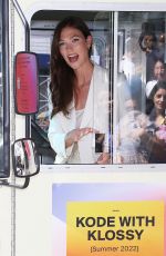 KARLIE KLOSS at Kode with Klossy A Learning Experience Van Leeuwen Ice Cream Truck in New York 08/19/2022