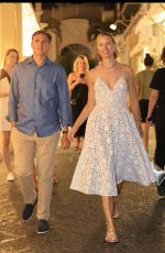KAROLINA KURKOVA and Archie Drury Night Out in Capri 07/29/2022