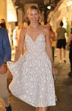 KAROLINA KURKOVA and Archie Drury Night Out in Capri 07/29/2022