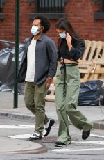 KATIE HOLMES and Bobby Wooten III out for Dinner in New York 08/12/2022