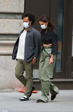 KATIE HOLMES and Bobby Wooten III out for Dinner in New York 08/12/2022