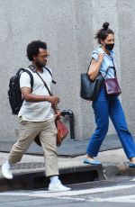 KATIE HOLMES and Bobby Wooten III Out in New York 08/08/2022