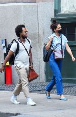 KATIE HOLMES and Bobby Wooten III Out in New York 08/08/2022