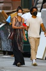 KATIE HOLMES and Bobby Wooten III Out in New York 08/09/2022
