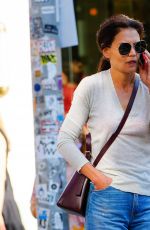 KATIE HOLMES in Denim Out in New York 08/14/2022