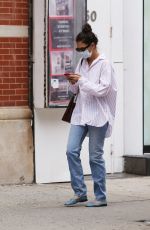 KATIE HOLMES Out and About in New York 08/10/2022