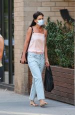 KATIE HOLMES Out and About in New York 08/29/2022