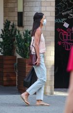 KATIE HOLMES Out and About in New York 08/29/2022