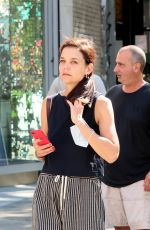 KATIE HOLMES Out and About in New York 08/30/2022