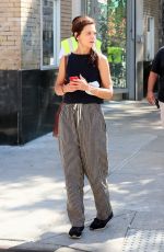 KATIE HOLMES Out and About in New York 08/30/2022