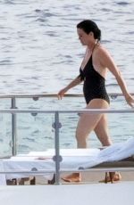 KATY PERRY in Swimsuit on Vacation in Positano 08/23/2022