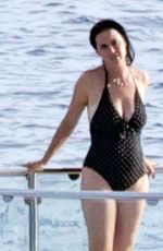 KATY PERRY in Swimsuit on Vacation in Positano 08/23/2022