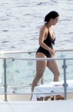 KATY PERRY in Swimsuit on Vacation in Positano 08/23/2022