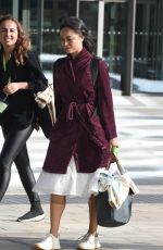 KATYA JONES Heading to BBC Studios at Media City in Salford 08/20/2022
