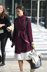 KATYA JONES Heading to BBC Studios at Media City in Salford 08/20/2022