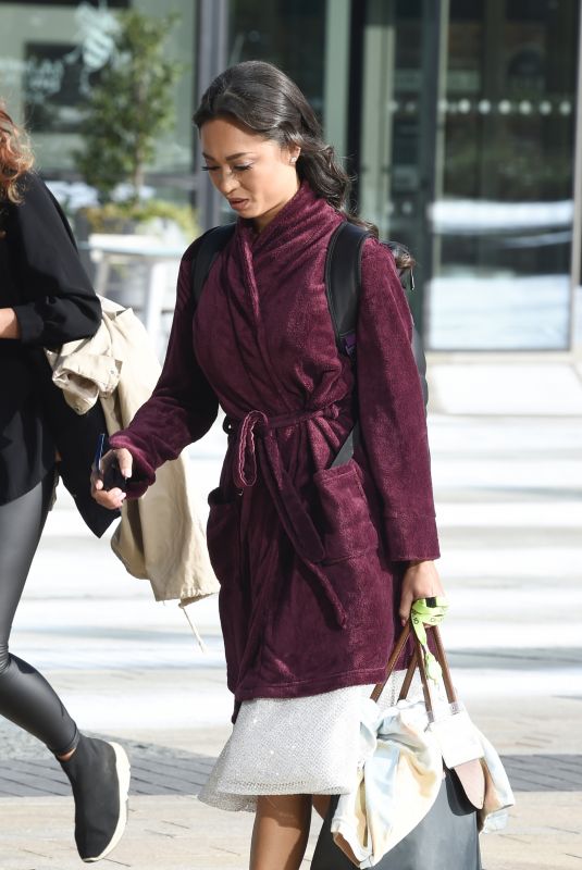 KATYA JONES Heading to BBC Studios at Media City in Salford 08/20/2022