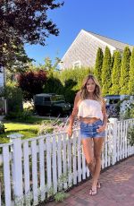 KELLY BENSIMON in Denim SHorts Out in Nantucket 08/18/2022