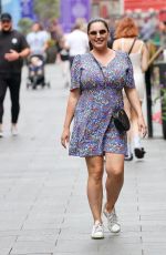 KELLY BROOK Arrives at Heart Radio in London 08/24/2022