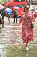 KELLY BROOK Leaves Global Radio Studios in London 08/25/2022
