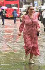 KELLY BROOK Leaves Global Radio Studios in London 08/25/2022