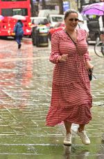KELLY BROOK Leaves Global Radio Studios in London 08/25/2022