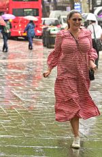 KELLY BROOK Leaves Global Radio Studios in London 08/25/2022