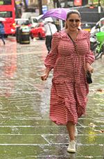 KELLY BROOK Leaves Global Radio Studios in London 08/25/2022