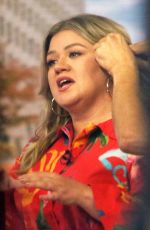 KELLY CLARKSON on the Set of Today Show in New York 08/23/2022