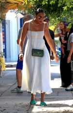 KELLY ROWLAND in a White Summer Dress Out in Los Angeles 08/20/2022