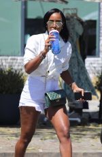 KELLY ROWLAND in Shorts Out in West Hollywood 08/12/2022