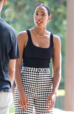 KELLY ROWLAND Out at Coldwater Canyon Park in Beverly Hills 08/19/2022