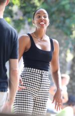 KELLY ROWLAND Out at Coldwater Canyon Park in Beverly Hills 08/19/2022