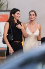 KENDALL JENNER and FRANCESCA AIELLO Leaves SHU Restaurant in Bel-Air 08/16/2022
