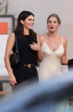KENDALL JENNER and FRANCESCA AIELLO Leaves SHU Restaurant in Bel-Air 08/16/2022