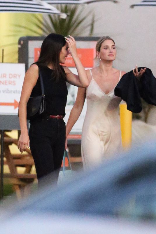 KENDALL JENNER and FRANCESCA AIELLO Leaves SHU Restaurant in Bel-Air 08/16/2022