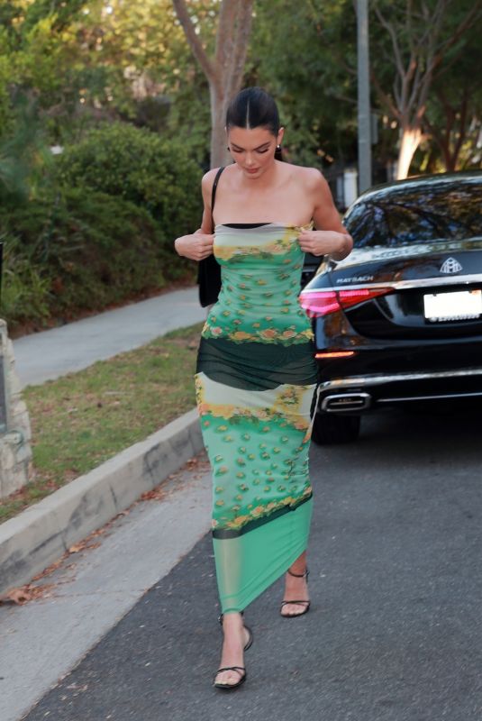 KENDALL JENNER Heading to Party in Beverly Hills 08/17/2022