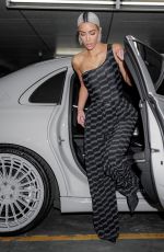 KIM KARDASHIAN Arrives at Hailey Bieber’s Who