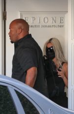 KIM KARDASHIAN Leaves Epione Skin Care Clinic in Beverly Hills 08/16/2022