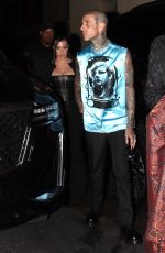KOURTNEY KARDASHIAN and Travis Barker Arrives at Kylie